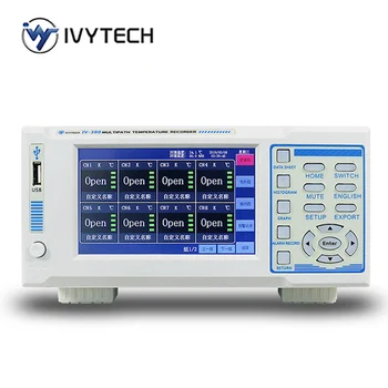 IVYTECH IV380 רב-ערוצי טמפרטורה לבדיקת הטמפרטורה ביקורת מכשיר Multi-channel הטמפרטורה מקליט USB הרחב