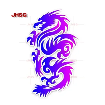 JHSG אופנה רעיוני דרקון סגול רכב מדבקת מדבקות דקורטיביות אנטי UV עמיד למים הגוף דקורטיבית מדבקה אביזרי PVC
