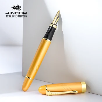 JINHAO X450 באיכות גבוהה Iraurita העט מלא מתכת הזהב קליפ מותג יוקרה עטים, נייר משרדי, ציוד לביה 