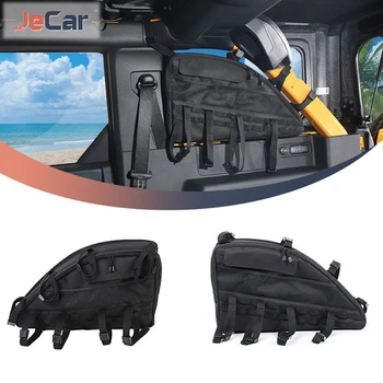 JeCar עבור פורד ברונקו 2021 עד 4 דלתות דלת תא המטען תא מטען דלת צד רול בר שקית אחסון מאכסנים Tiyding תיק המכונית הפנימי אביזרים
