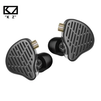 KZ PR2 ב-האוזן אוזניות מישורי נהג HIFI מוסיקת בס אוזניות כפול חלל שטוח נהג אוזניות ביטול רעש אוזניות מוניטור