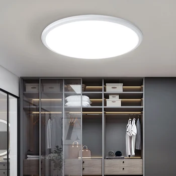 LED מנורת תקרה נברשת ללמוד סיבוב מרפסת תאורה אולטרה דק מודרני אור מנורות לסלון מנורות תקרה תלויות