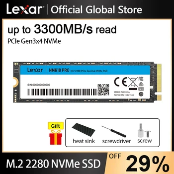 Lexar המקורי SSD M2 2280 NVME 1TB 500GB 2TB M. 2 PCIe3.0x4 NM610 Pro פנימי, כונני מצב מוצק דיסק קשיח עבור שולחן העבודה של מחשב נייד