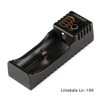LiitoKala אני-100 Li-ion NiMH Liepo4 USB מטען סוללות עבור 10440/17670/18490/16340 (RCR123)/14500/18350/18650,כוח נייד