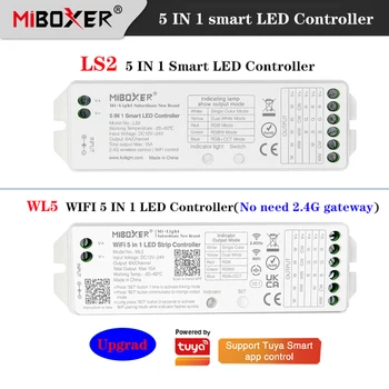 MIBOXER WL5 WiFi 5 ב-1 הוביל בקר 2.4 G שליטה מרחוק תמיכה Tuya אפליקציה LS2