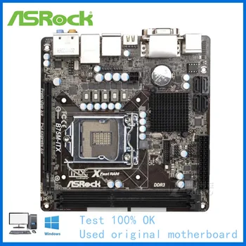 MINI-ITX ITX על ASRock B75M-ITX לוח האם LGA 1155 DDR3 Intel B75 B75M בשימוש שולחן העבודה Mainboard USB3.0 SATA II PCI-E X16