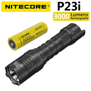 NITECORE P23i 3000 לומן פנס טקטי, עם NL2150HPI סוללה סטנדרטי כמו בתוך החבילה