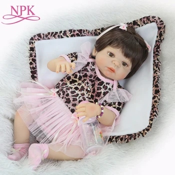 NPK מציאותית Bonecas תינוקות ונולד מחדש בובות אופנה מלאה סיליקון ויניל בבה בובה com קורפו דה סיליקון ילדה
