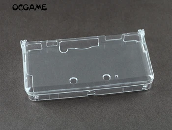 OCGAME תחליף מסוגנן חם מכירת פלסטיק שקוף כבדולח מגן למעטפת העור Case כיסוי עבור 3DS 5pcs/lot