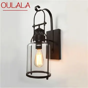 OULALA תעשייתי קיר רטרו קלאסית קלה LED מקוריות עיצוב גופי מקורה לופט חדר שינה מנורה