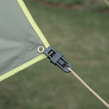Outdoor אוהל קליפ Adjustables הכבדות לנעול אחיזה על ברזנט גוונים בד חזק Windproof סוכך מלחציים על רצועת ברב קליפ