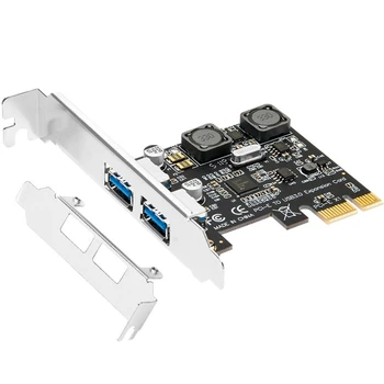 PCI-E 2 יציאת USB3.0 סוג C-הרחבה כרטיס 5Gbps במהירות גבוהה מסוג C מתאם כרטיס העצמי מופעל על-PCIe 3.0 USB ממיר PCI-e מתאם