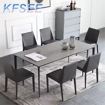 Prodgf 180cm אורך עם 6 כיסא פשוט Kfsee שולחן האוכל