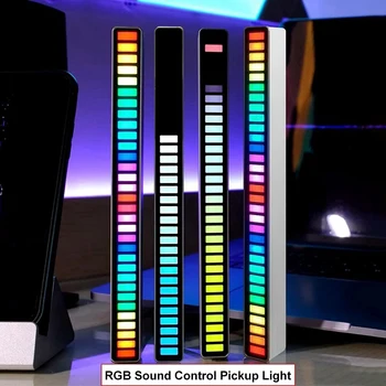 RGB LED רצועת אור קול מוסיקה שליטה איסוף קצב הסביבה מנורת אווירה אורות הלילה על הבר רכב חדר טלוויזיה, משחקים קישוט