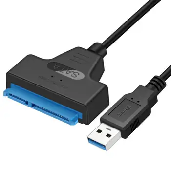 SATA to USB 3.0 / 2.0 כבל מתאם עד 6 Gbps תמיכה דיסק קשיח חיצוני 2.5 אינץ ' כונן קשיח 22 Pin Sata III כבל כבל