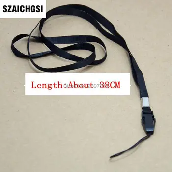 SZAICHGSI שחור ארוך ניילון כף היד רצועת שרוך עבור טלפון סלולרי נייד, מצלמה USB MP4, PSP רצועות הסיטוניים 2000pcs/הרבה