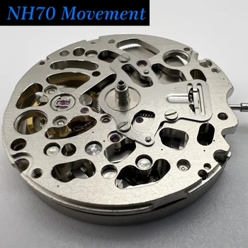 Seiko NH70/NH70A אוטומטי מתפתל לצפות שלד התנועה דיוק גבוה 21600 BPH 24 תכשיטים להתאים שעון מכני