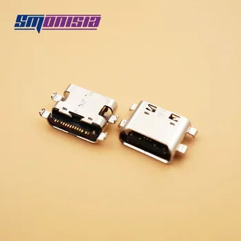 Smonisia 100pcs מחבר חשמל פיקוד רציף נמל תקע שקע מסוג C USB ג ' ק