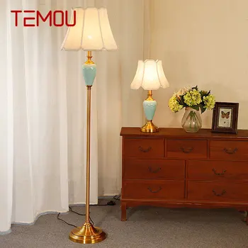 TEMOU מודרני קרמיקה מנורת רצפה נורדי יצירתי אופנה שולחן אור עומד LED תפאורה הביתה הסלון לחדר השינה