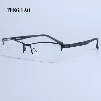 TENGJIAO מחזה מסגרת גברים משקפיים קוריאנית חנון המחשב מרשם אופטי עבור זכר Eyewear לנקות את העדשה מסגרת משקפיים