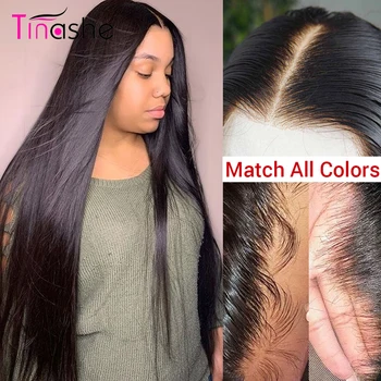 Tinashe ללבוש & Go Glueless הקדמי של תחרה פאה שיער אדם עבור נשים העצם ישר פאה הקדמי של תחרה ברזילאי 13x6 HD תחרה הפאה הקדמית