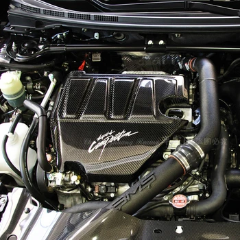 Top איכות אמיתי סיבי פחמן חדר המנועים קאפ כיסוי כוונון המכונית bodykit מתאים עבור מיצובישי לנסר האבולוציה EVO X 10