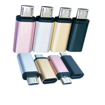 USB Type C Micro USB אנדרואיד מתאם מחבר לטלפון חכם לוח זכר מיקרו USB מסוג C נקבה ממיר