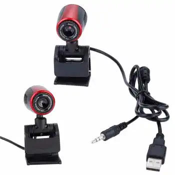 USB2.0 עם מיקרופון HD Webcam מצלמת אינטרנט מצלמת 360 מעלות עבור מחשב PC נייד סקייפ / MSN T