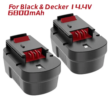 Verbesserte zu 6800mAh HPB14 תחליף für שחור & Decker14.עבור 4v Batterie NI-MH Batterie FSB14 A14 BD1444L HPD14K-2 CP14KB HP146F2