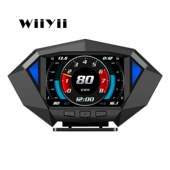 WiiYii מפעל ישיר מכונית חדשה OBD2 GPS LCD מד כלי אבחון האד תצוגה עילית GPS Slopemeter P1 המכונית obd מד