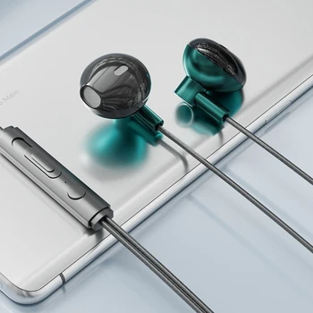 Wired אוזניות כבד בס באוזן אוזניות עם מיקרופון נייד אוזניות חוט
