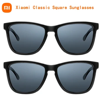 Xiaomi Mijia קלאסי מרובע משקפי שמש טק עדשות מקוטבות משקפיים רטרו אור מסגרת Screwless הגנת UV נהג נשים גברים