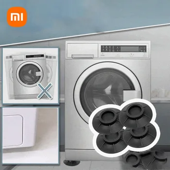 Xiaomi אנטי רטט מכונת כביסה רגל כרית מייצב מכונת כביסה אוניברסלי רגל משטח אביזרי אמבטיה