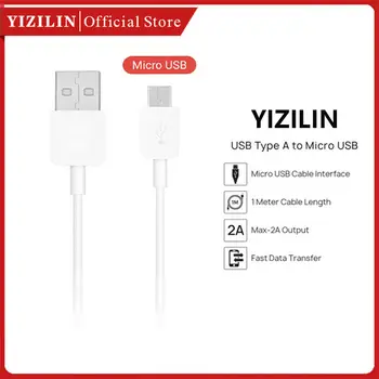 YIZILIN כבל מקורי 2A מהר כבלי טעינה מיקרו נתונים. USB קו העברת USB עבור HUAWEI Nova3i חבר 8 P8 Y5Lite Y9 Y7 Y6 Pro