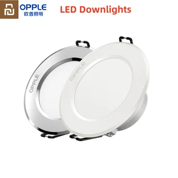 Youpin OPPLE 4W LED Downlight תקרה שקוע חומר אלומיניום/מחשב דגם לבן/ לבן חם 120° זווית האור 7-8.5 ס 