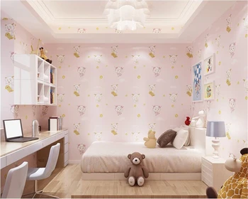 beibehang לחמם חדר ילדים טפט טלה תמונות טפטים ארוגים פרל להגנת הסביבה הביתה קישוט קיר 3d