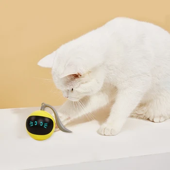 אוטומטי חתול LED לגלגל אינטראקטיבי משחק נטענת USB