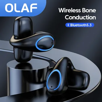 אולף X33 אלחוטית אוזן קליפ על פתח אוזניות Bluetooths יחיד עצם באוזן הולכה אוזניות לריצה נהיגה Bussiness