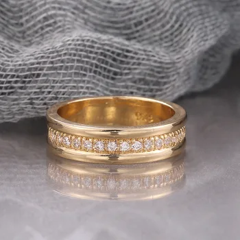 אופנה Electroplated הטבעת תכליתי עיצוב פשוט עבור נשים גברים רומנטית עיצוב חתונה טבעת אצבע תכשיטים מתנה