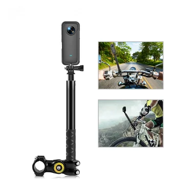 אופנוע אופניים לעמוד פנורמי חדרגל אופניים מחזיק מקל סלפי עבור GoPro DJI Insta360 פעולה אביזרים למצלמה
