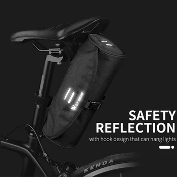 אופניים הכידון תיק רב תכליתי קורקינט חשמלי בחזית התיק מתקפל אטים לגשם אופניים מסגרת אוכף תיק רכיבה על אופניים אביזרים