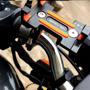 אופניים סגסוגת אלומיניום נייד מחזיק טלפון אוניברסלי אופני הרים ניווט קבוע החלקה סוגר חיצוני רכיבה על אופניים אביזרים