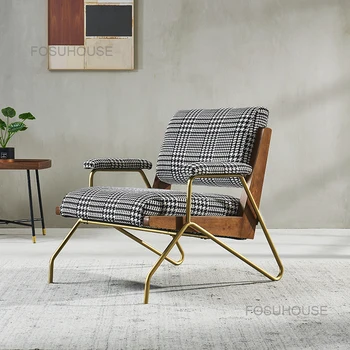אור יוקרה סלון כסאות נורדי יחיד ספה כסא דירה קטנה כורסא מודרנית מעצב בד מרפסת פנאי הכיסא
