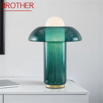 אח סקנדינבי מודרני יצירתי השולחן הירוק מנורת LED שולחן תאורה דקורטיביים הביתה הסלון