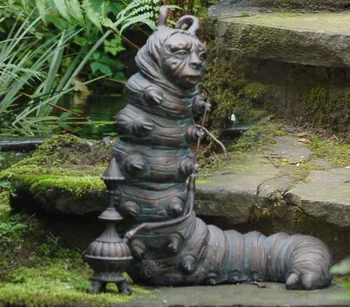 אחד שרף אליס בארץ הפלאות קישוט הגן פסל Graden פסלון פיסול באני פסלים עיצוב חיצוני מקורה בחצר