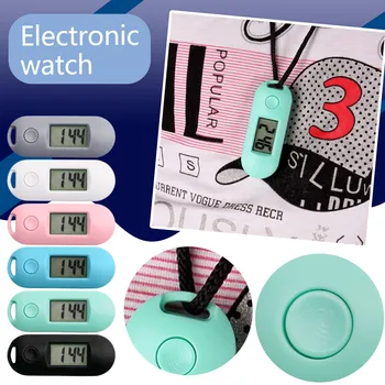 אילם זוהר מיני נייד אלקטרוני דיגיטלי שעון שעון מעורר עם נודניק תאורה המתנה הטובה ביותר עבור הילדים התלמיד ללמוד לצפות