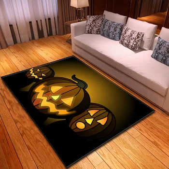 אימה ליל כל הקדושים דלעת עיצוב שטיח הרצפה בבית שטיחים שטח מטבח סופג הזרקת השטיח בחדר השינה שטיחים עבור הסלון