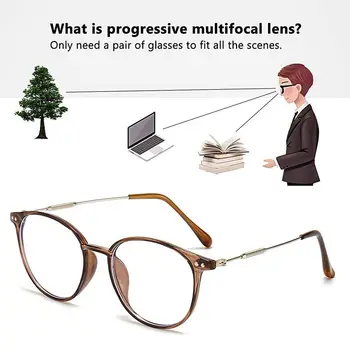אנטי-אור כחול Progressive Multifocal משקפי קריאה גברים נשים המחשב משקפיים עין הגנה משקפיים