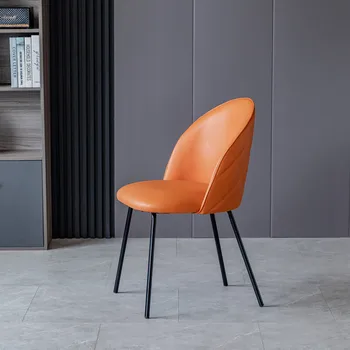 ארגונומי יוקרה קפה עיצוב כסאות אוכל נורדי השידה יחיד שולחן האוכל כיסאות ניידים Sandalye ריהוט איטלקי YX50DC