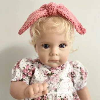 בובות התינוק נולד מחדש הילדה הנסיכה מגי 22 אינץ צבוע גמור בנות מקסימות מחדש פעוטה מושרש שיער צעצוע לנערות